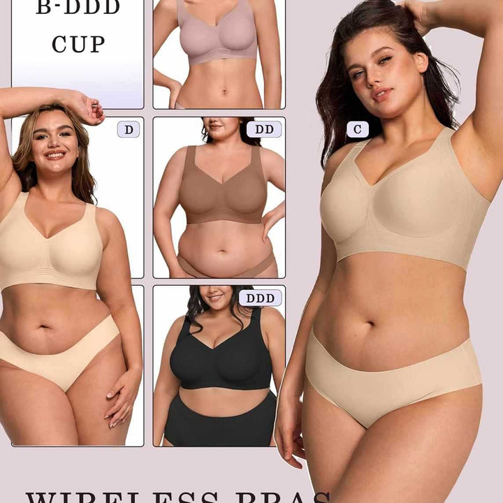 Seamless support bra