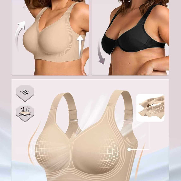 Seamless support bra