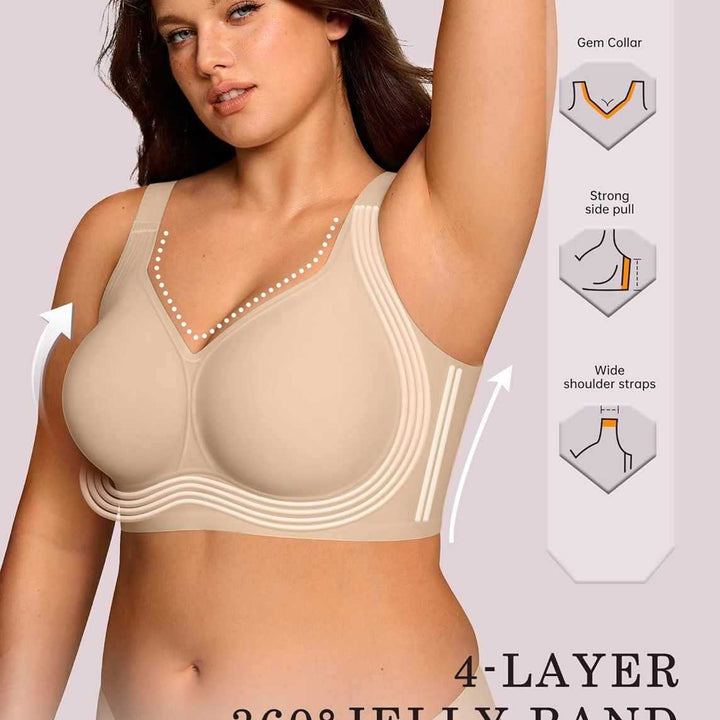 Seamless support bra